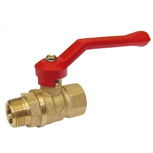 Кран шаровой латунь полнопроходной Крепыш 321 аналог 11б27п1 Ду 20 Ру16 ВР/НР рычаг ГАЛЛОП 103202